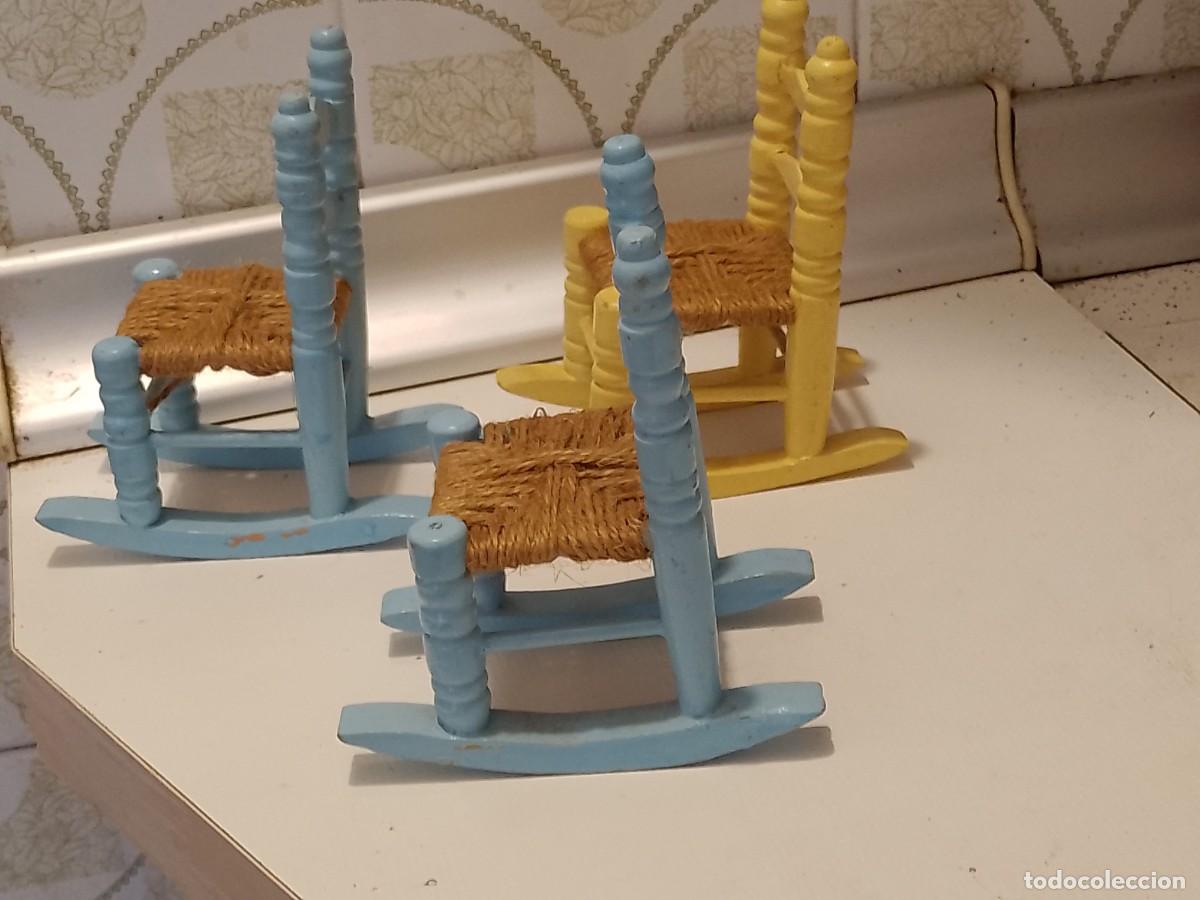 Coleccionismo: MINIATURAS MADERA MECEDORAS CASTELLANAS - Foto 4