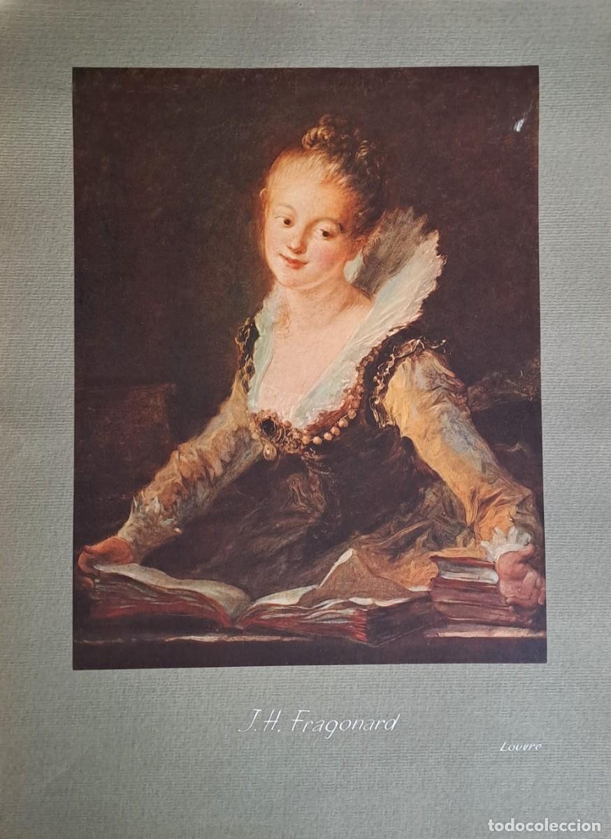 Coleccionismo: REPRODUCCION DE LAMINA ARTISTICA SOBRE CARTULINA J.H. FRAGONARD LOUVRE. LAMINARTE-076