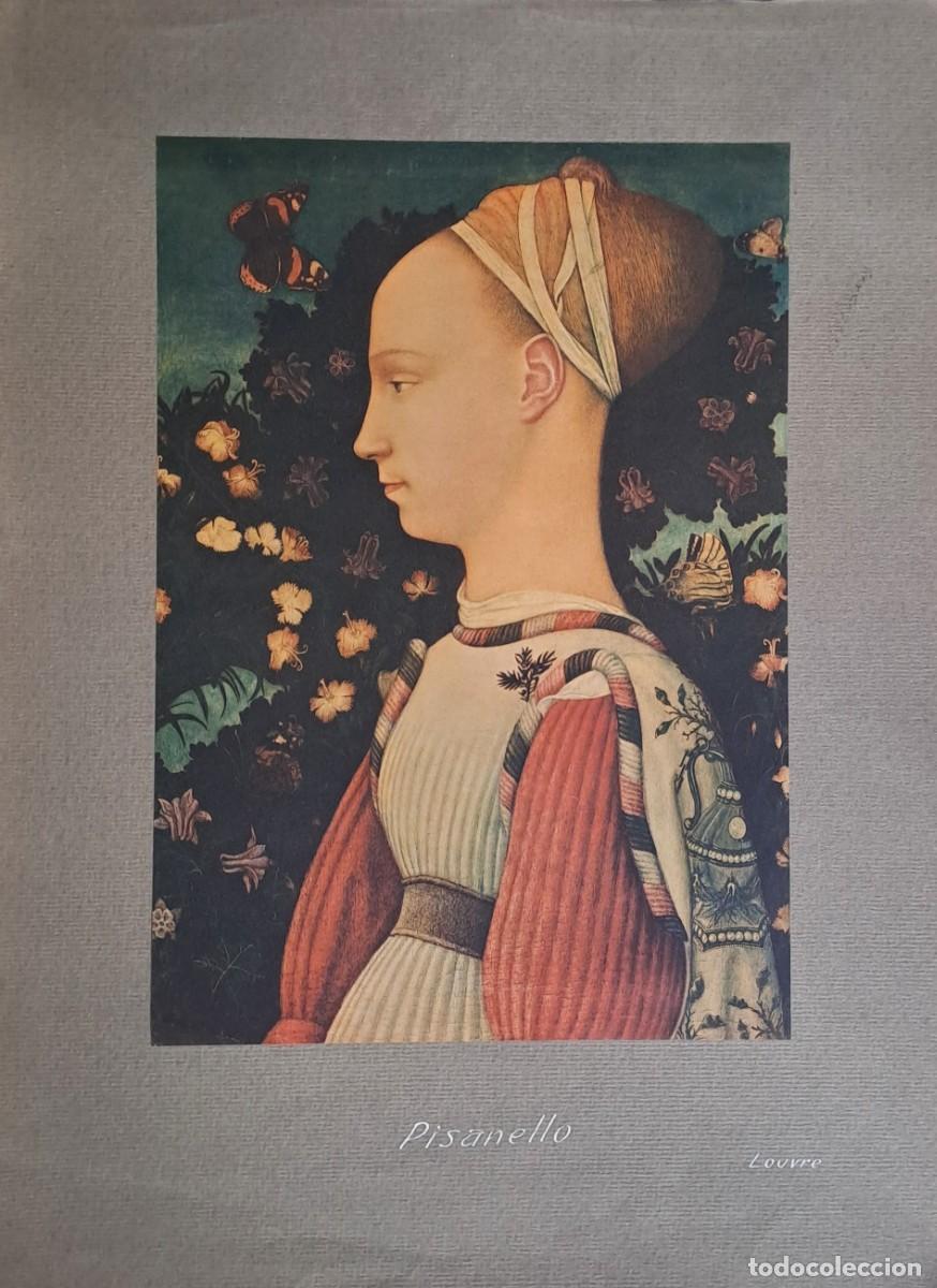Coleccionismo: REPRODUCCION DE LAMINA ARTISTICA SOBRE CARTULINA PISANELLO LOUVRE. LAMINARTE-078