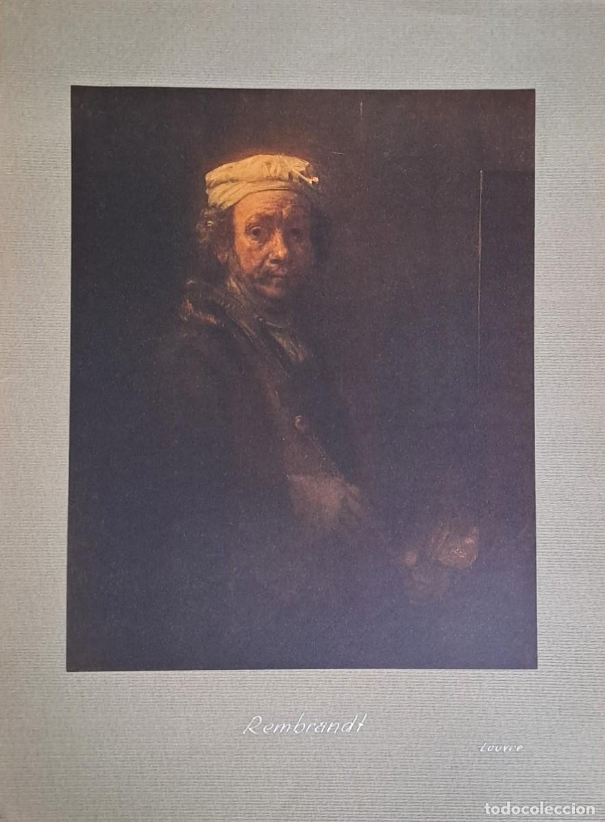 Coleccionismo: REPRODUCCION DE LAMINA ARTISTICA SOBRE CARTULINA REMBRANDT LOUVRE. LAMINARTE-079