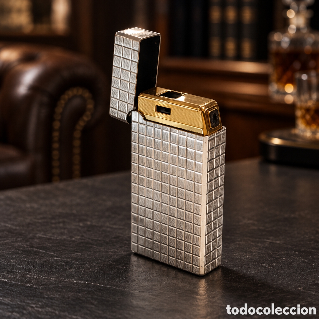 Coleccionismo: Elegante mechero, encendedor Flaminaire Transistoris&eacute;, fabricado en Francia, ba&ntilde;ado en plata