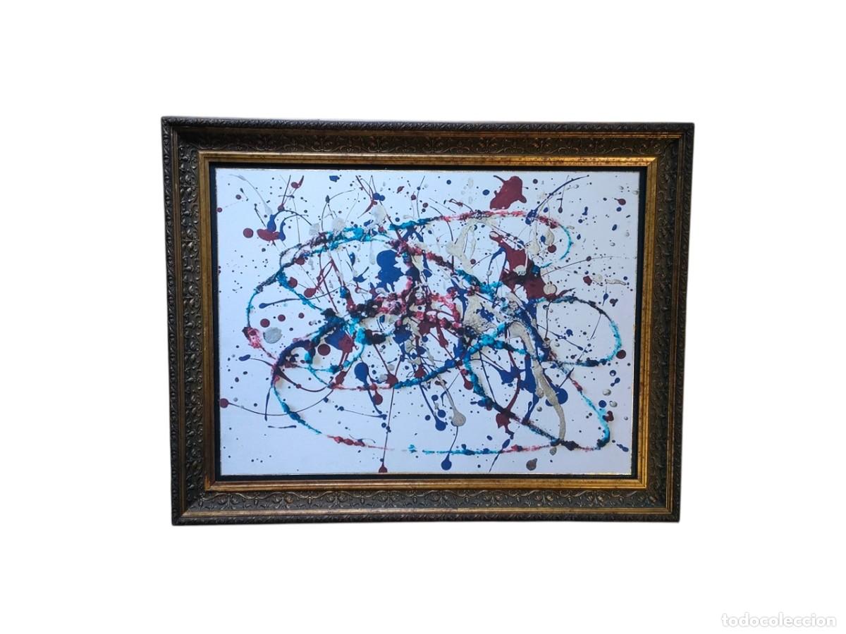 Coleccionismo: Riproduzione di Jackson Pollock dentro cornice d'epoca