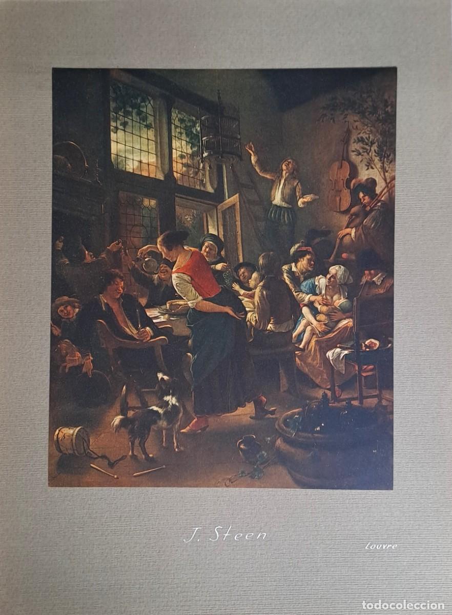 Coleccionismo: REPRODUCCION DE LAMINA ARTISTICA SOBRE CARTULINA J. STEEN LOUVRE. LAMINARTE-088