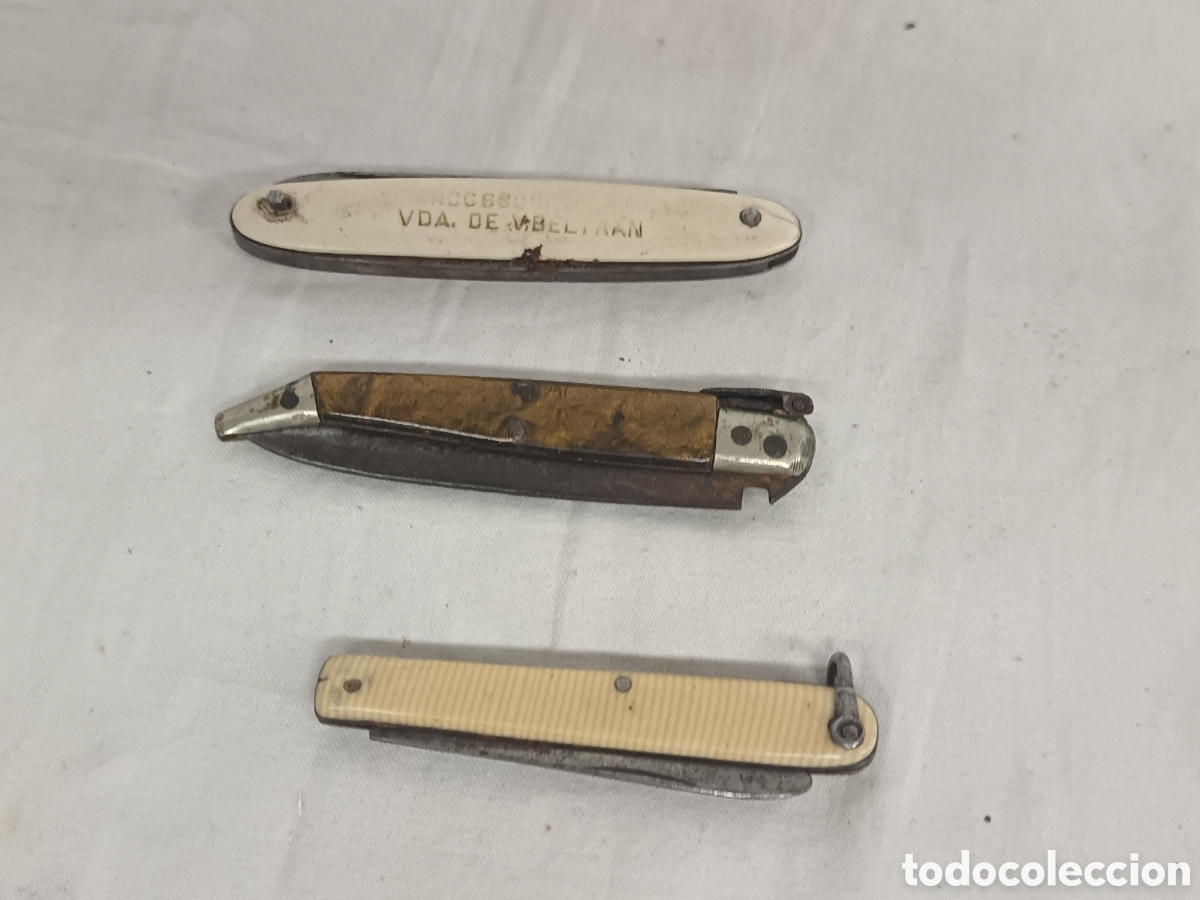 Coleccionismo: X 3 NAVAJAS PEQUE&Ntilde;AS ANTIGUAS, PARA COLECCI&Oacute;N