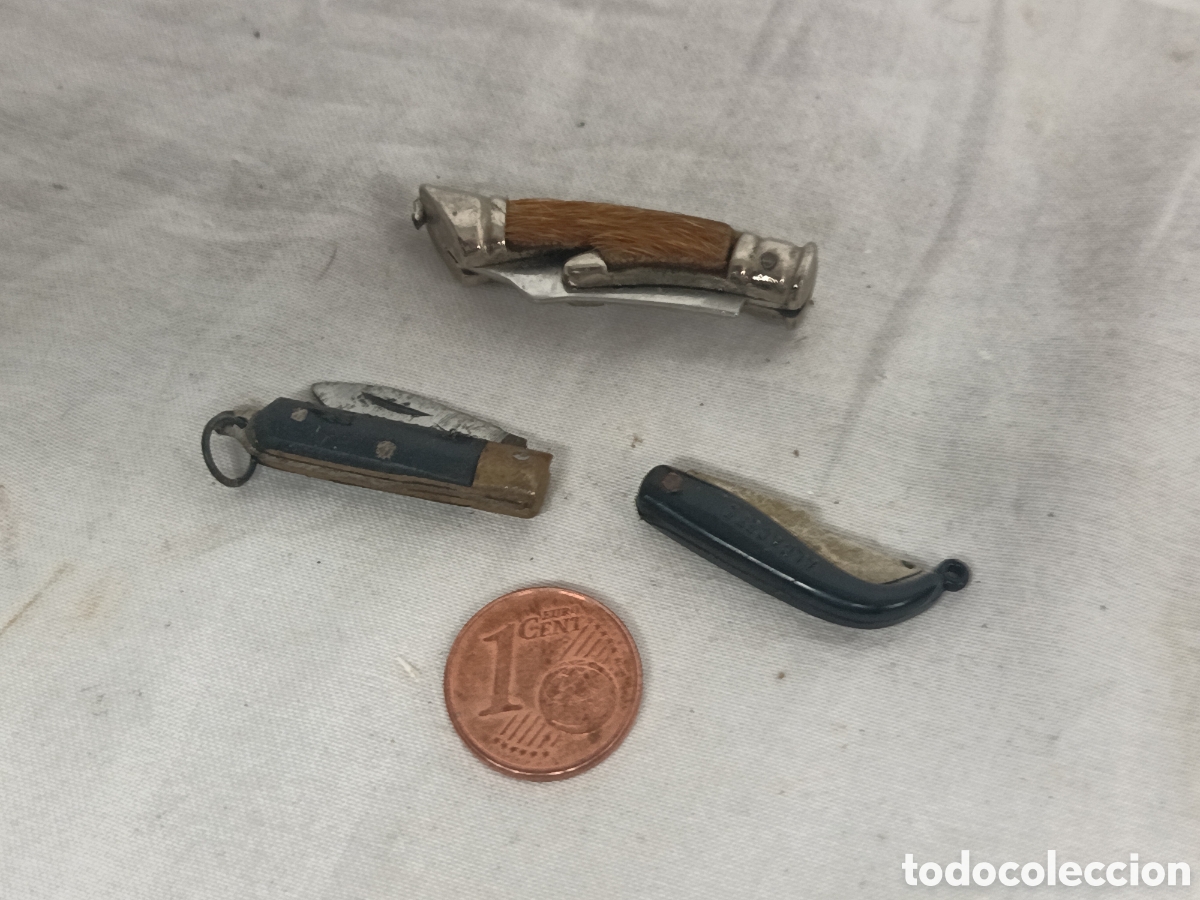 Coleccionismo: X 3 NAVAJAS ANTIGUAS MINI, MUY PEQUE&Ntilde;AS, PARA COLECCION