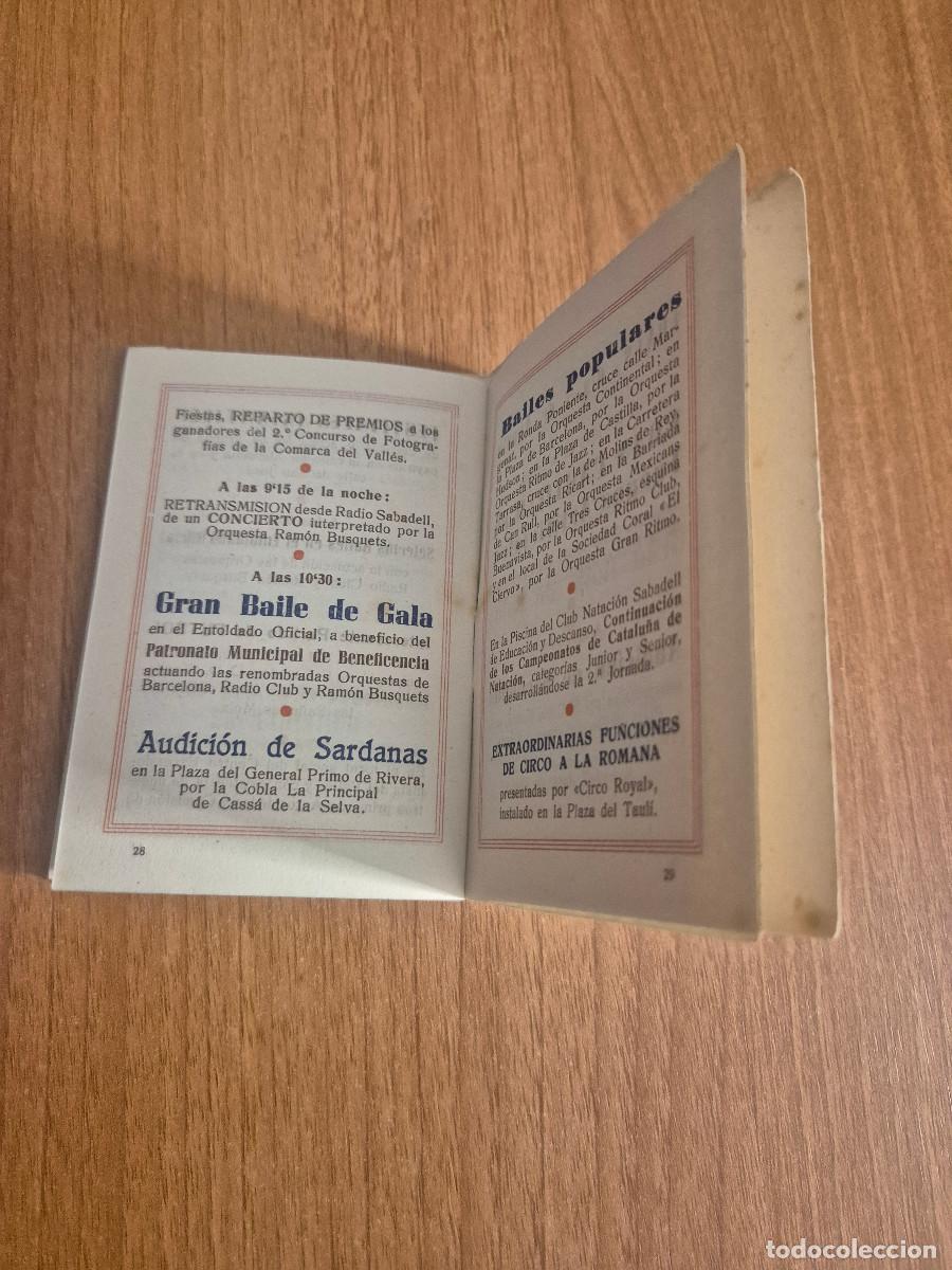 Coleccionismo: PROGRAMA FIESTA MAYOR SABADELL A&Ntilde;O 1946 - Foto 3