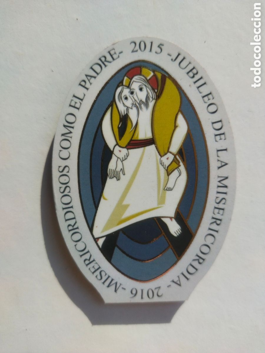 Coleccionismo: Im&aacute;n de Madera A&ntilde;o Santo Jubileo de la Misericordia 22015-2016 Papa Francisco