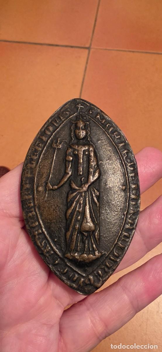Coleccionismo: Preciosacteplica sello medieval reina