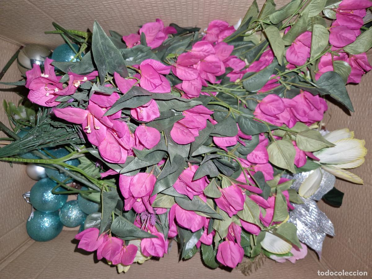 Coleccionismo: BONITO LOTE DE FLORES ARTIFICIALES PARA DECORACION.