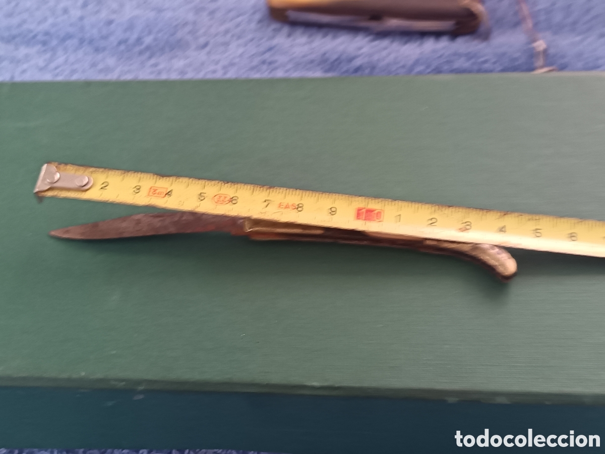 Coleccionismo: ANTIGUA NAVAJA LATON Y NACAR - Foto 12