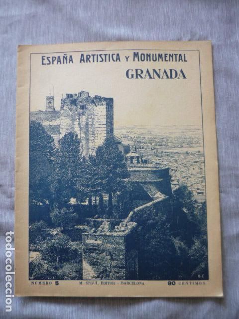 Coleccionismo: ESPA&Ntilde;A ARTISTICA Y MONUMENTAL GRANADA N&ordm; 5 SEGUI EDITOR BARCELONA