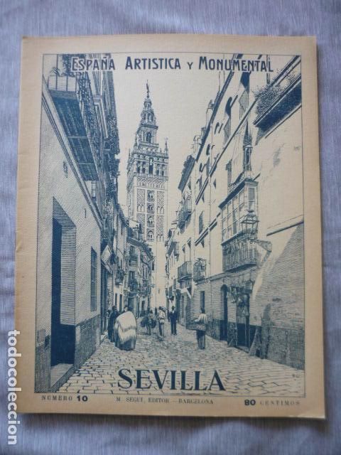 Coleccionismo: ESPA&Ntilde;A ARTISTICA Y MONUMENTAL SEVILLA N&ordm; 10 SEGUI EDITOR BARCELONA