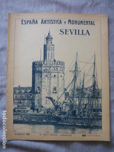 Coleccionismo: ESPA&Ntilde;A ARTISTICA Y MONUMENTAL SEVILLA N&ordm; 11 SEGUI EDITOR BARCELONA