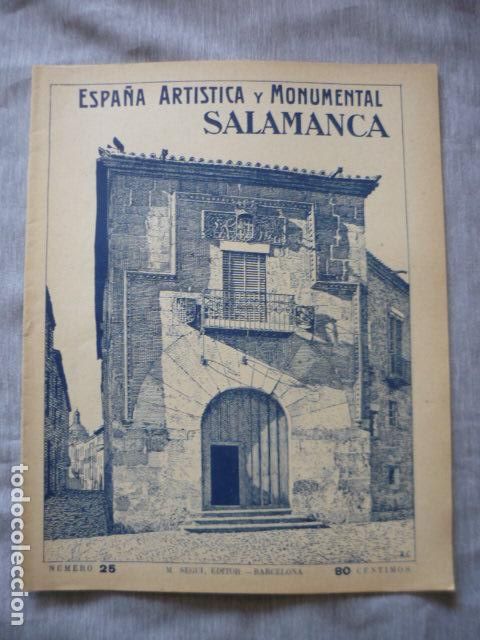Coleccionismo: ESPA&Ntilde;A ARTISTICA Y MONUMENTAL SALAMANCA N&ordm; 25 SEGUI EDITOR BARCELONA