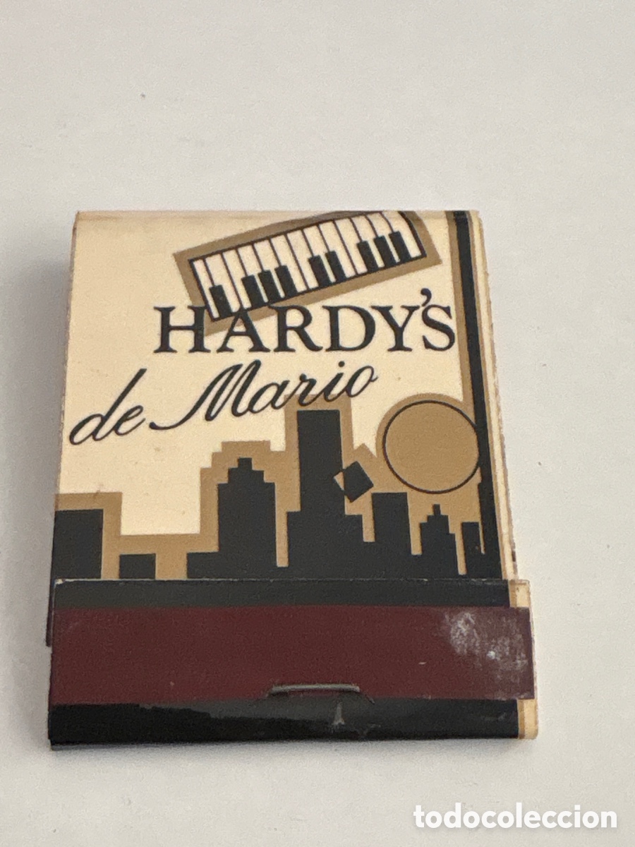 Coleccionismo: CAJA DE CERILLAS PUBLICIDAD HARDY&rsquo; S DE MARIO ( TORREMOLINOS, PUB DISCOTECA BAR CLUB M&Uacute;SICA )