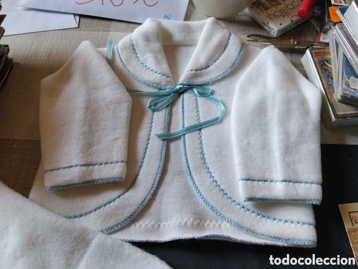 Coleccionismo: Vestido de beb&eacute; cigue&ntilde;itas 100% algod&oacute;n - Foto 2