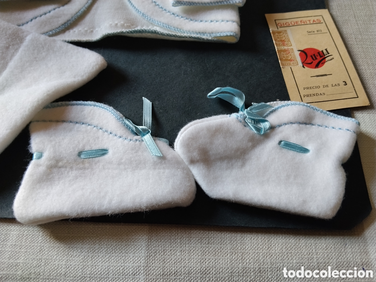 Coleccionismo: Vestido de beb&eacute; cigue&ntilde;itas 100% algod&oacute;n - Foto 4