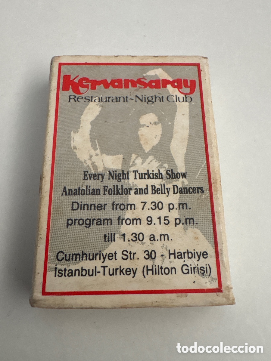 Coleccionismo: CAJA DE CERILLAS PUBLICIDAD DISCOTECA KEMANSARAY Y LES PARISIENNE ( ISTANBUL ) BAR MUSICAL PUB CLUB