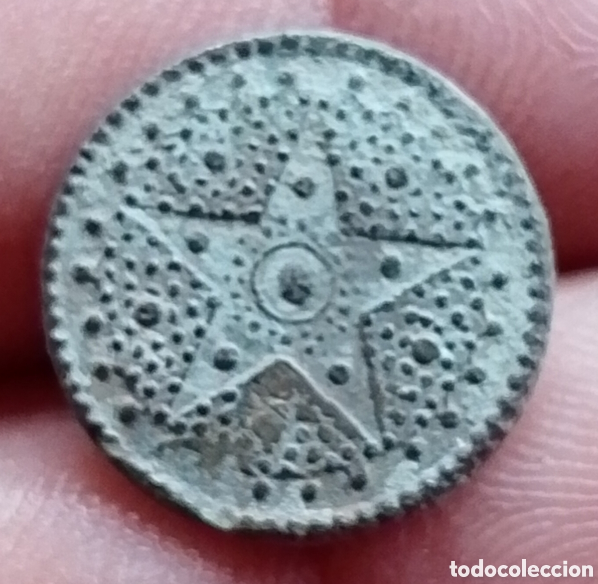 Coleccionismo: A-Boton hisp&aacute;nico serie Estrellas Geom&eacute;tricas similar tipo G1.1b s/ca