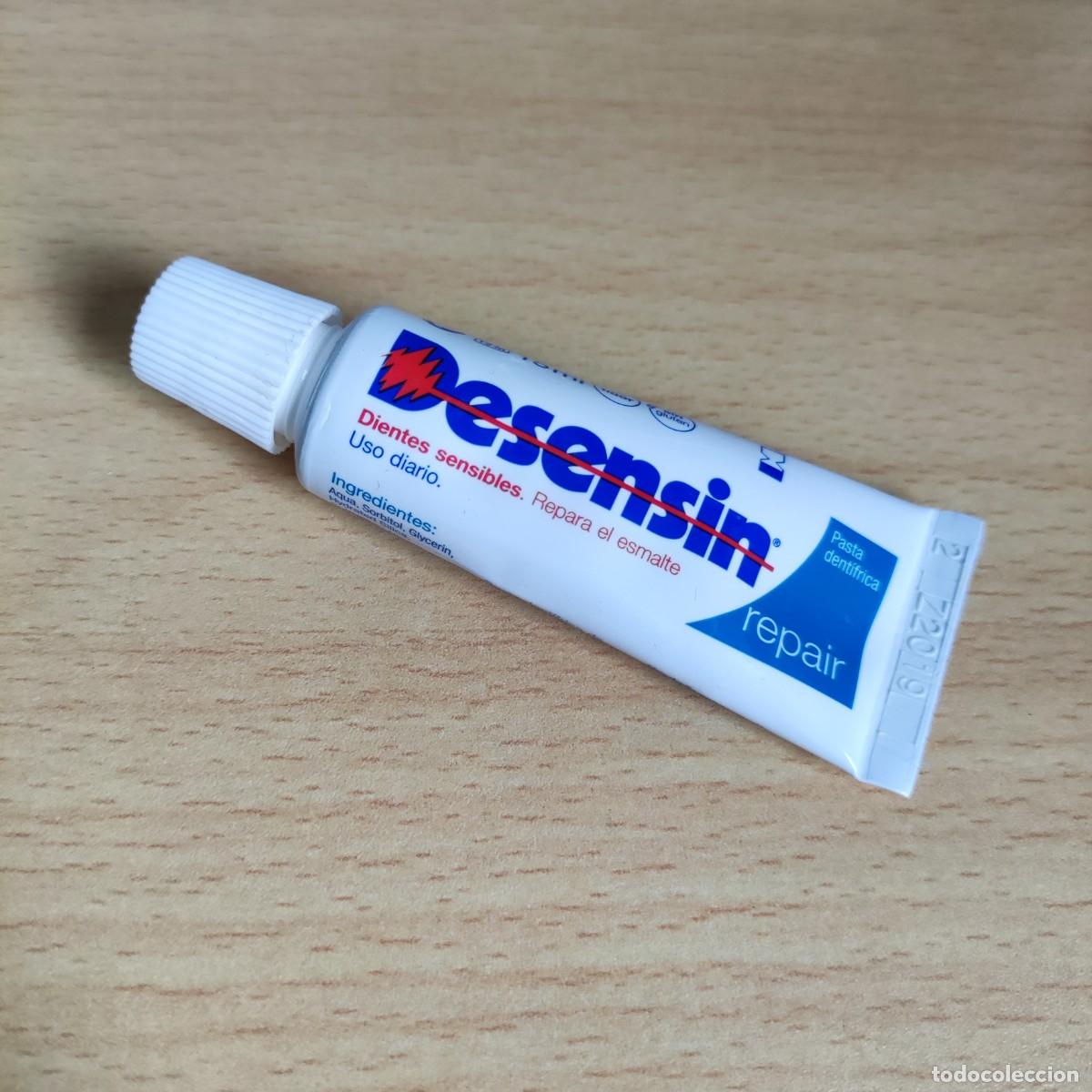 Coleccionismo: ENVASE PLASTICO VACIO - CREMA DENTAL 15ML - DESENSIN / DENTAID - CERDANYOLA BARCELONA