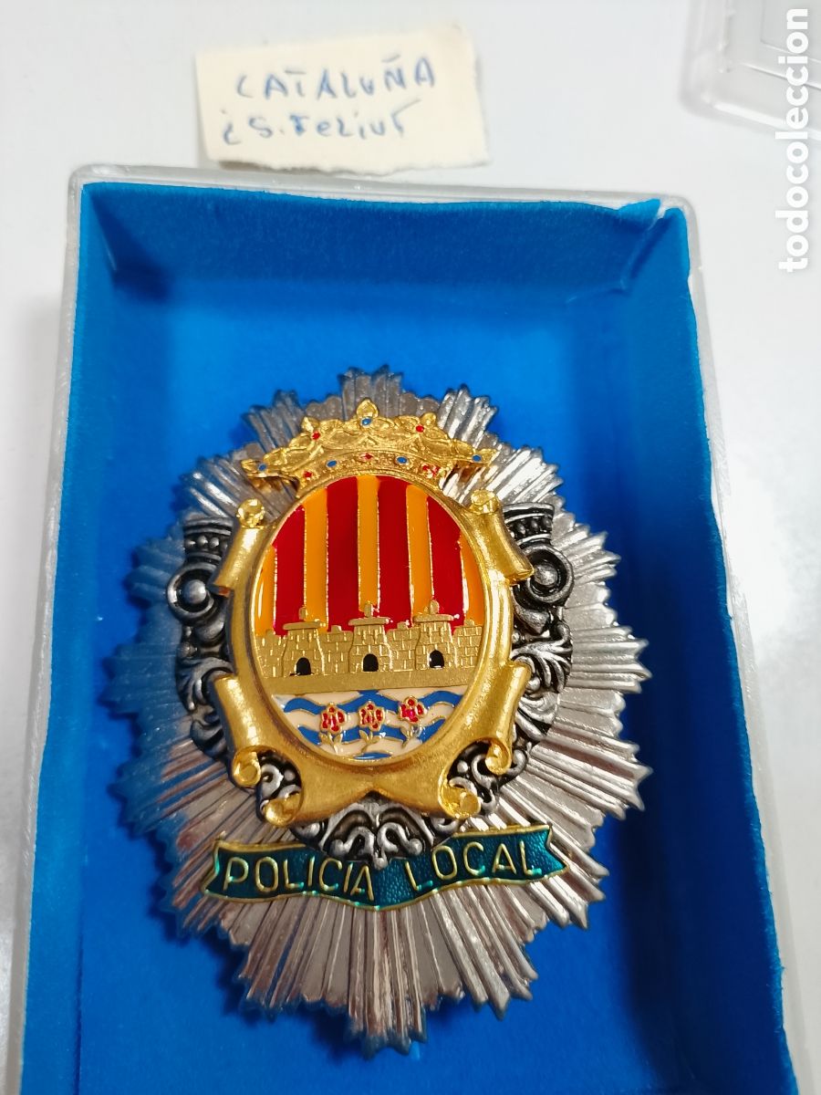Collezionismo: Placa insignia polic&iacute;a local onda castellon
