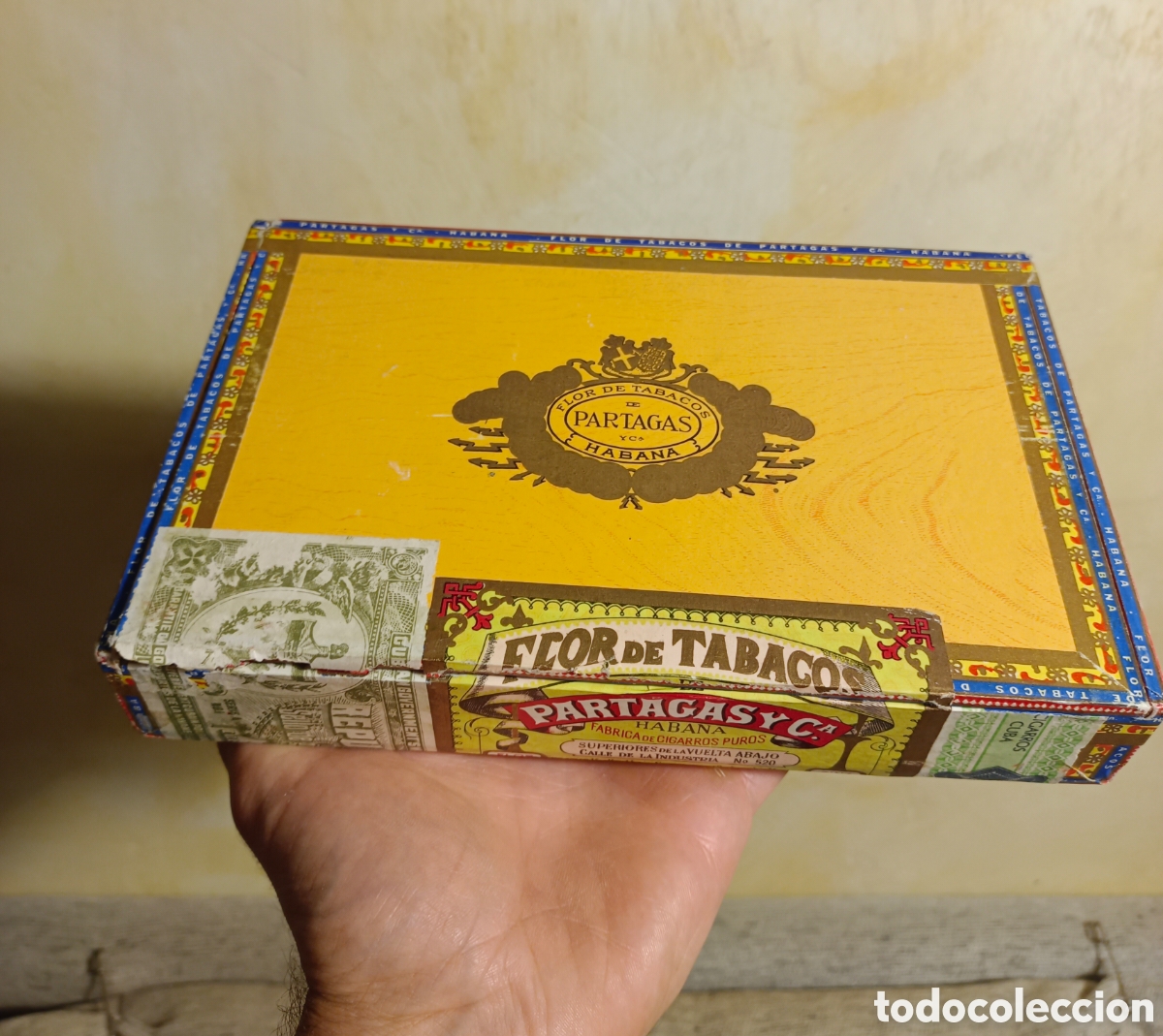 Coleccionismo: Caja vacia puros flor de tabacos partagas habana , Cuba