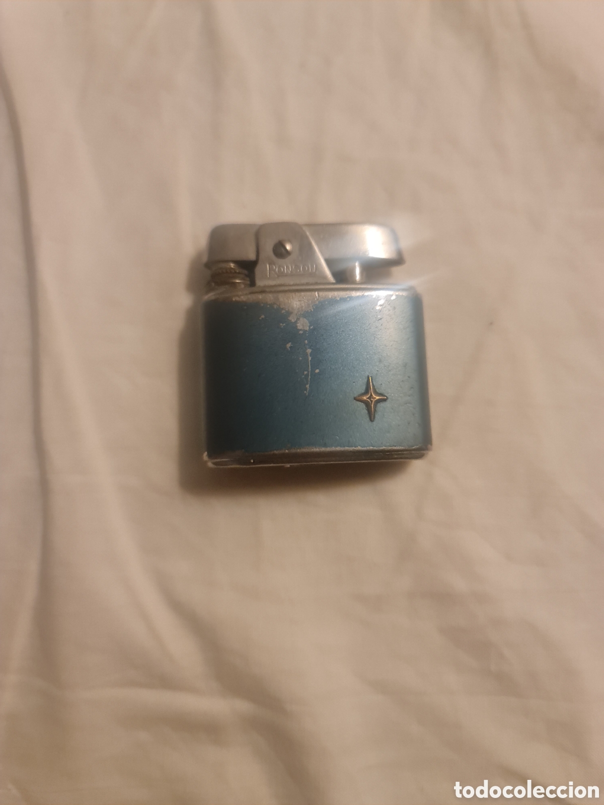 Coleccionismo: Ronson Original '30-'50 Esmalte Azul / Estrella