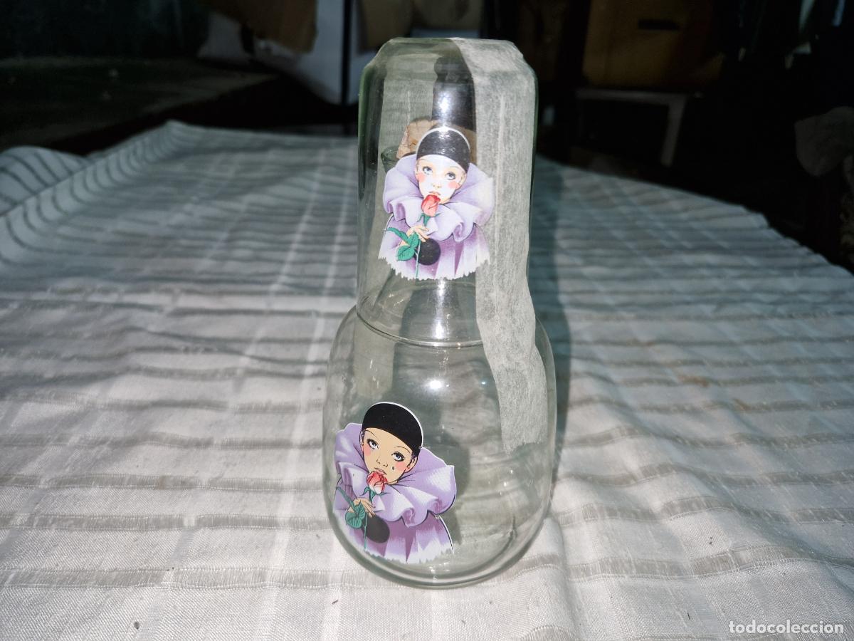 Collectionnisme: BONITA BOTELLA DE CRISTAL + VASO DE CRISTAL.