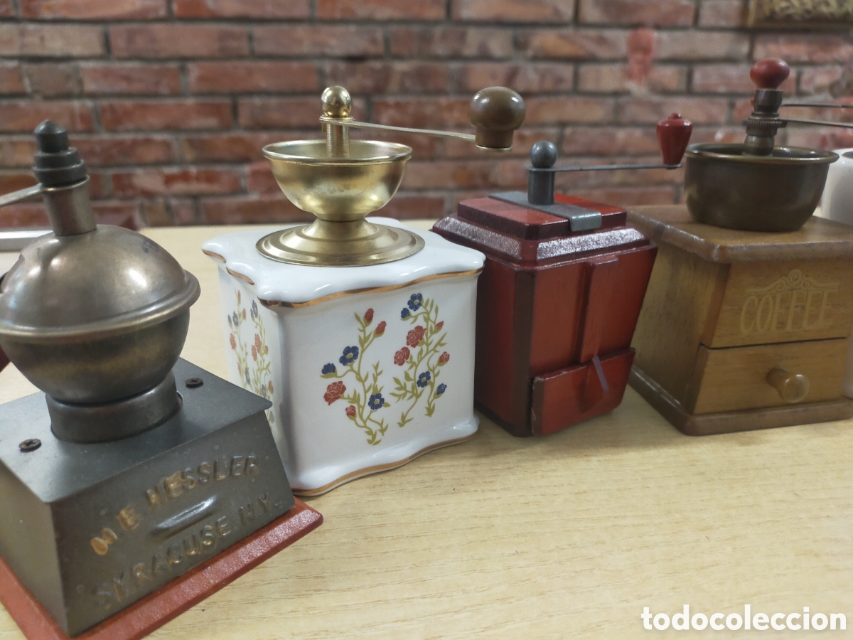 Coleccionismo: 8 peque&ntilde;os molinillos de caf&eacute;, decoraci&oacute;n - Foto 6