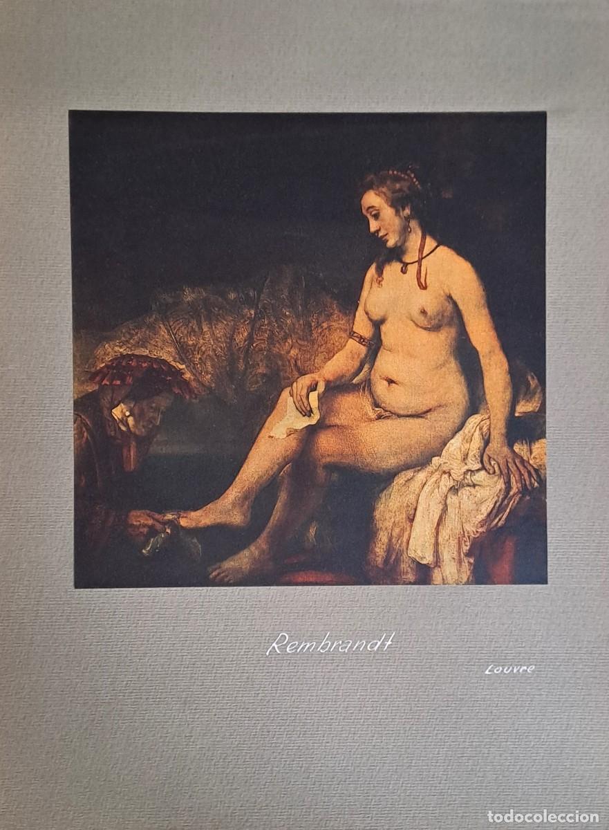 Coleccionismo: REPRODUCCION DE LAMINA ARTISTICA SOBRE CARTULINA REMBRANDT LOUVRE. LAMINARTE-093
