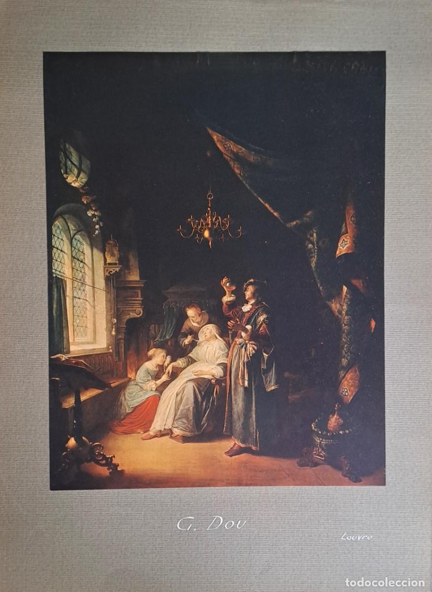Coleccionismo: REPRODUCCION DE LAMINA ARTISTICA SOBRE CARTULINA G. DOUT LOUVRE. LAMINARTE-094