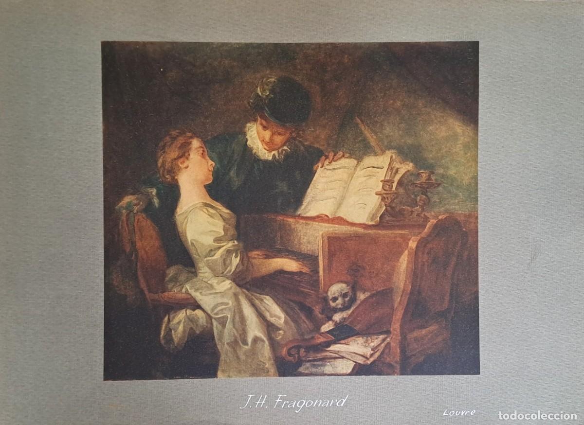 Coleccionismo: REPRODUCCION DE LAMINA ARTISTICA SOBRE CARTULINA J.H. FRAGONARD LOUVRE. LAMINARTE-097