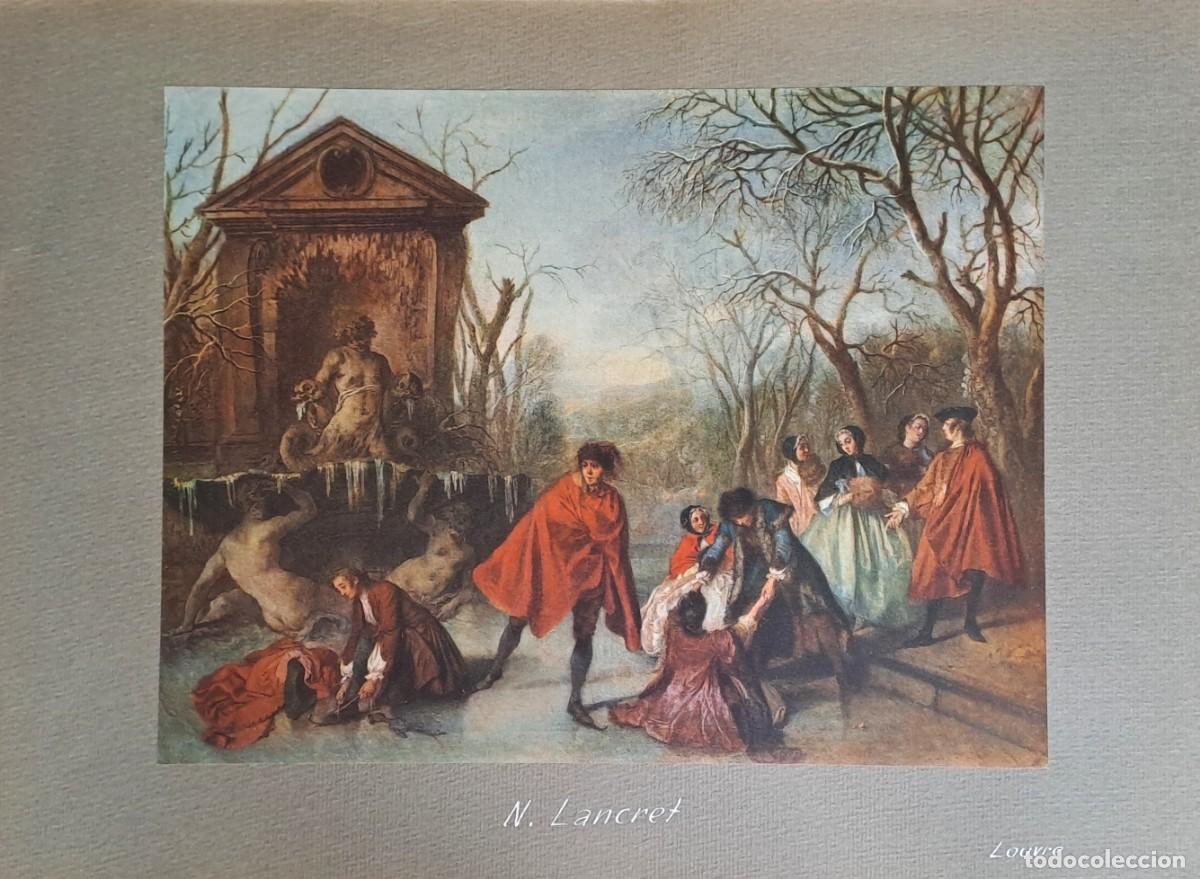 Coleccionismo: REPRODUCCION DE LAMINA ARTISTICA SOBRE CARTULINA N. LANCRET LOUVRE. LAMINARTE-105