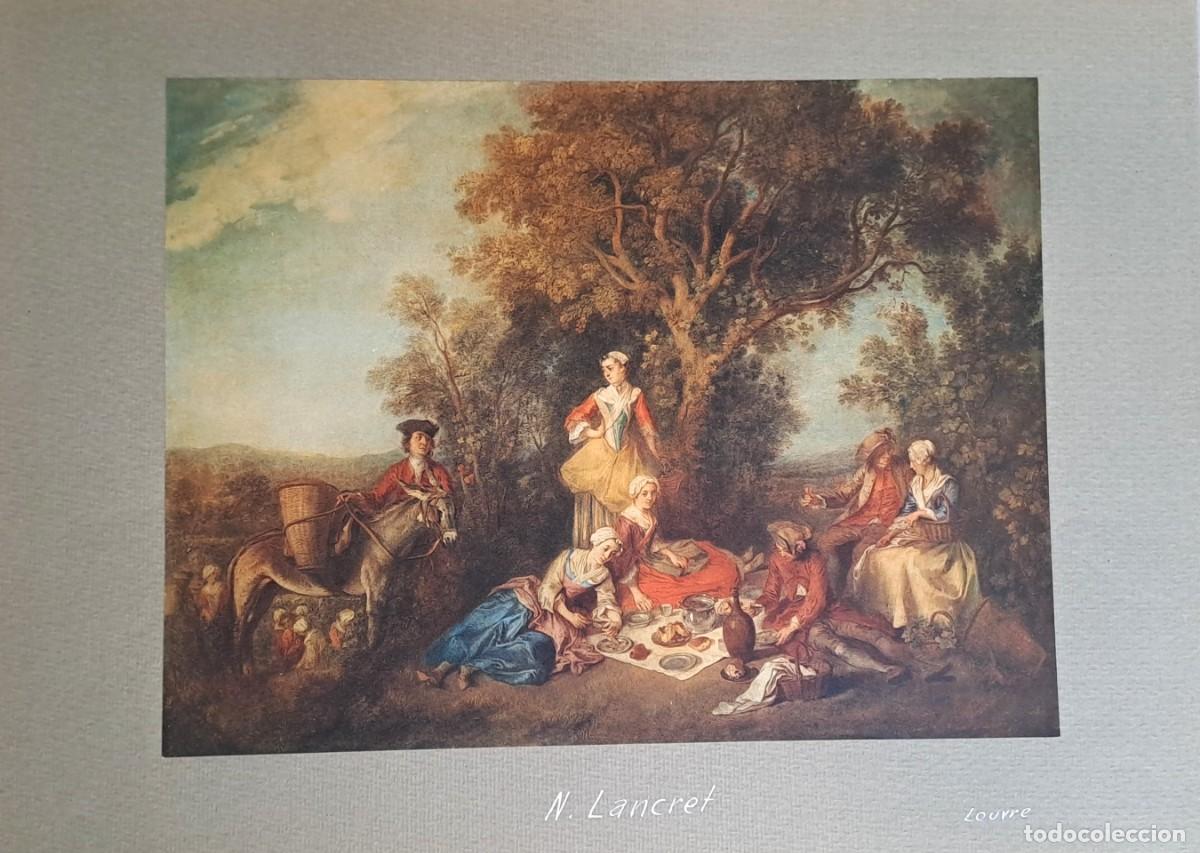Coleccionismo: REPRODUCCION DE LAMINA ARTISTICA SOBRE CARTULINA N. LANCRET LOUVRE. LAMINARTE-106