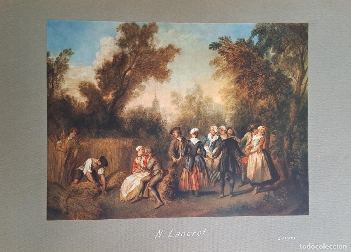 Coleccionismo: REPRODUCCION DE LAMINA ARTISTICA SOBRE CARTULINA N. LANCRET LOUVRE. LAMINARTE-107