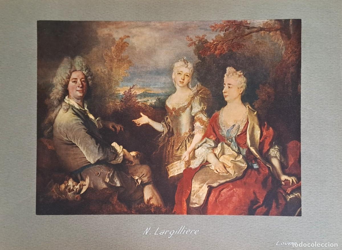 Coleccionismo: REPRODUCCION DE LAMINA ARTISTICA SOBRE CARTULINA N. LARGILLIERE LOUVRE. LAMINARTE-108
