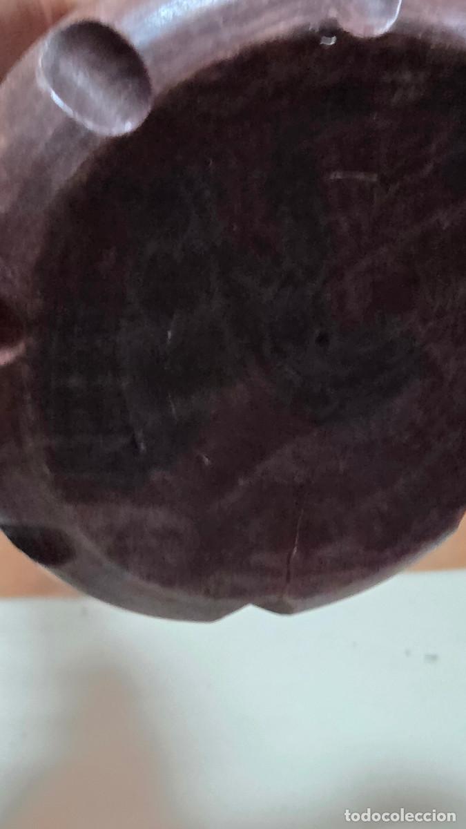 Coleccionismo: portavela de madera vintage - Foto 6