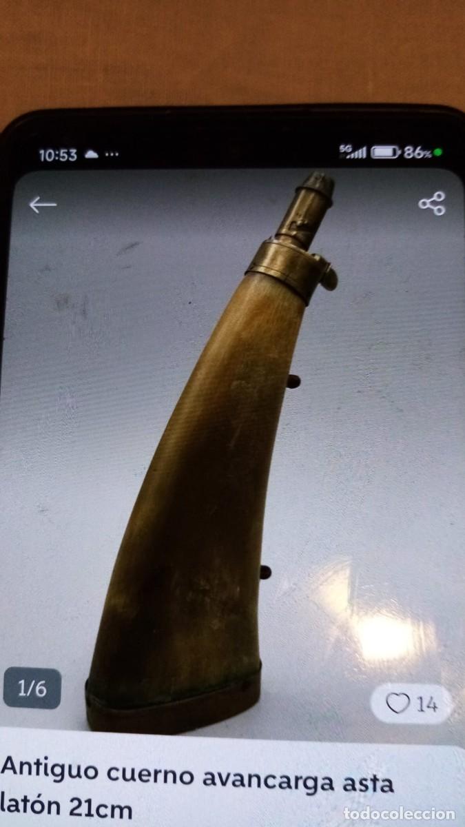 Coleccionismo: RECIPIENTE MEDIDOR DE P&Oacute;LVORA ANTIGUO - Foto 1