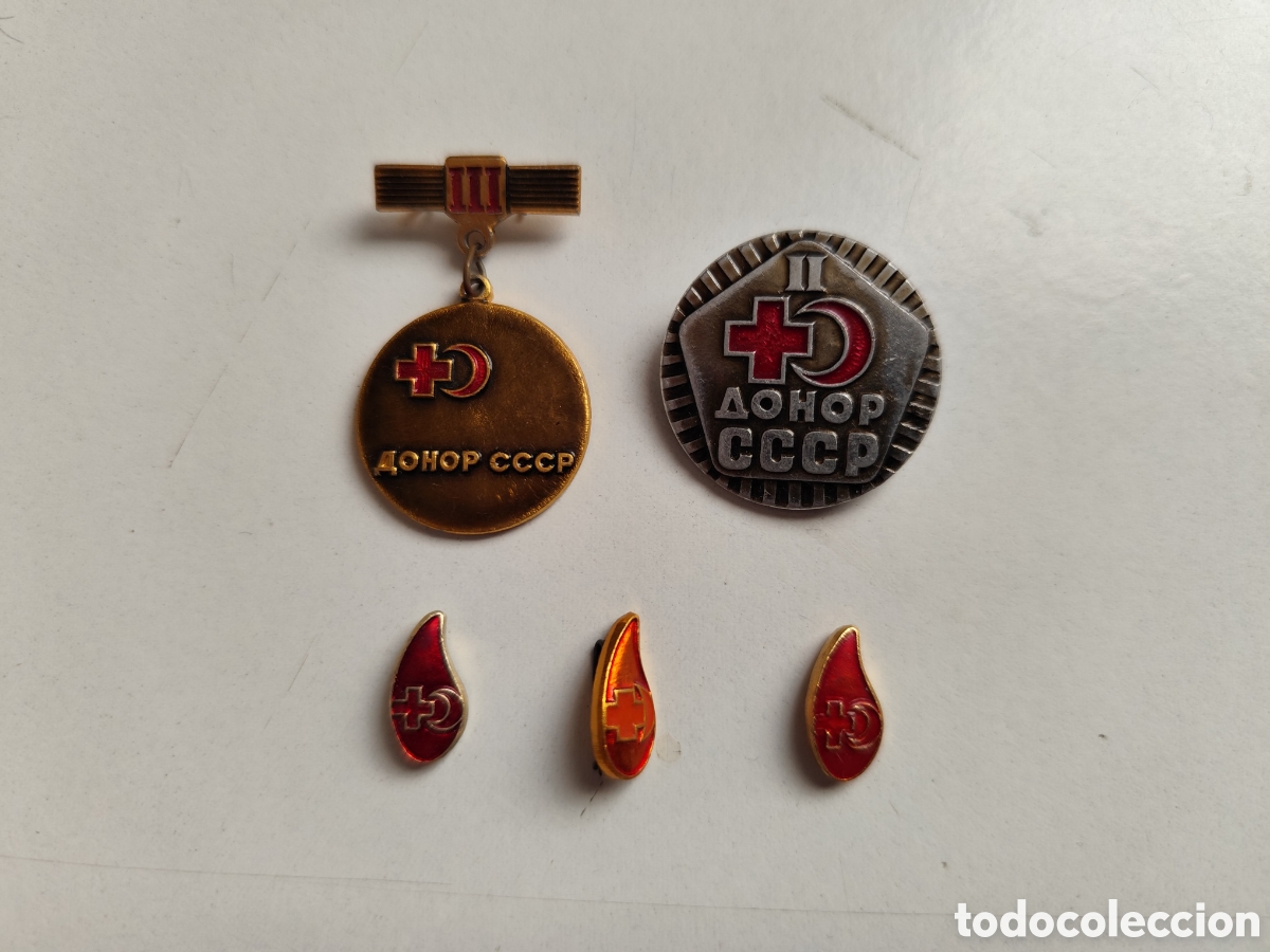 Coleccionismo: Insignias Donante de Sangre de la Union Sovietica. URSS