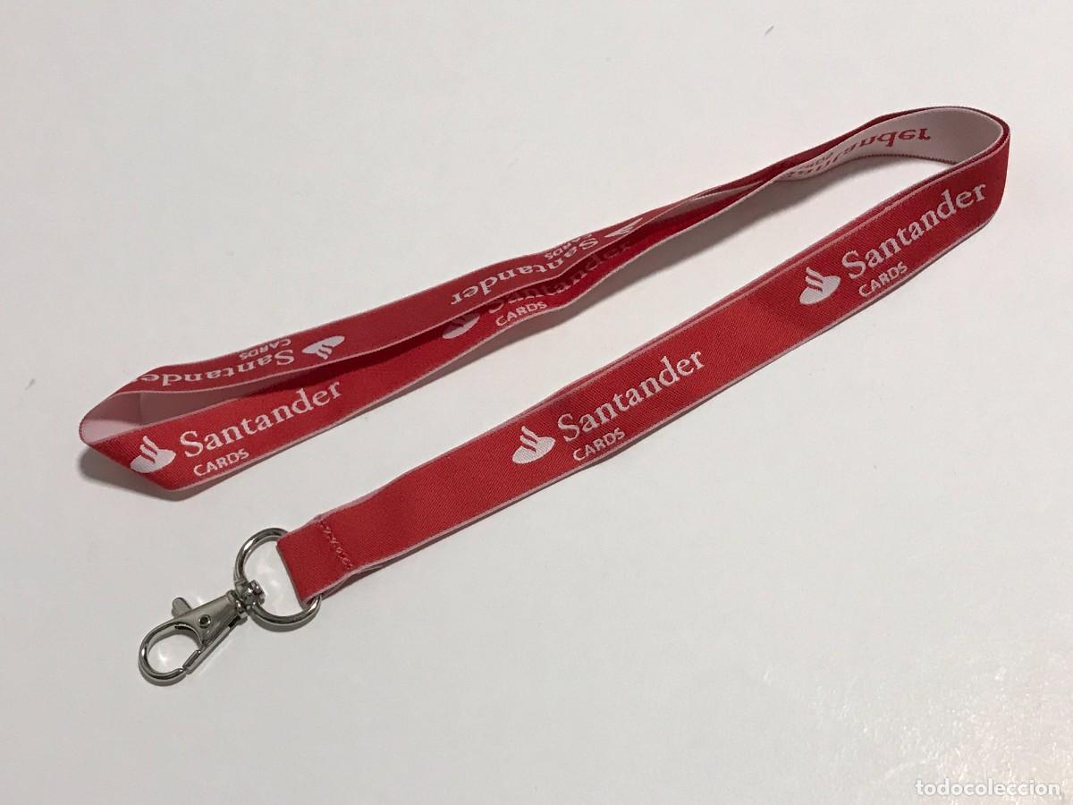Coleccionismo: LANYARD CINTA COLGANTE, BANCO SANTANDER CARDS (3)