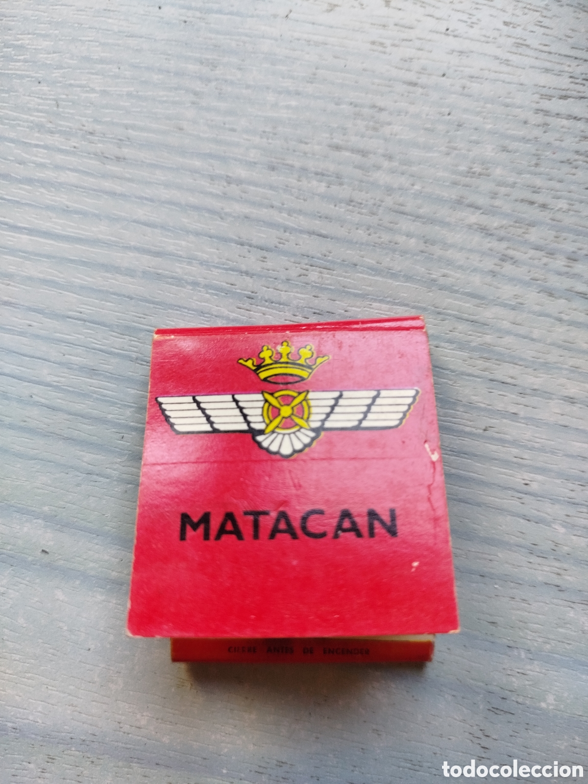 Coleccionismo: Cerillas militar base matacan