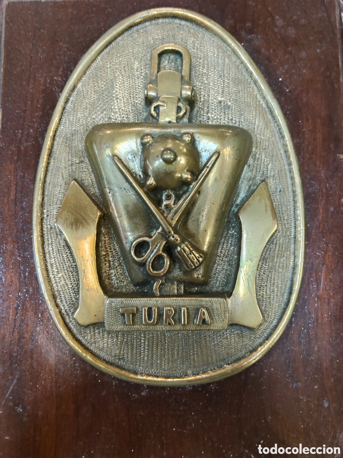 Coleccionismo: Metopa de bronce TURIA - Foto 1