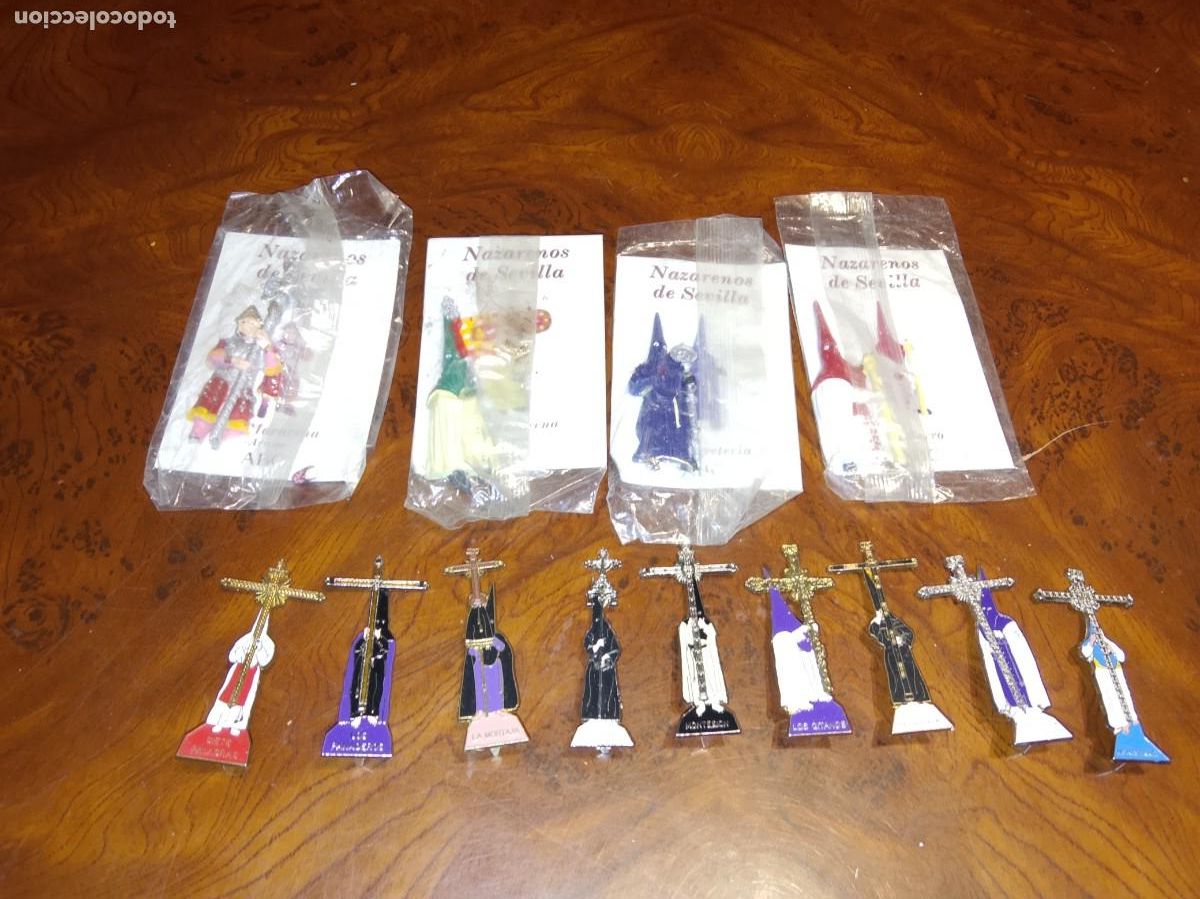 Coleccionismo: Lote de 23 figuras de nazarenos semana Santa Sevilla