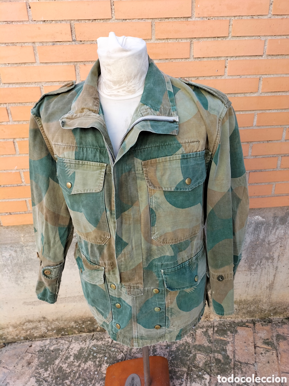 Coleccionismo: Chaqueta Paracaidista Belga 1954 + Moon & Balls Camo - Vintage Militar Rara