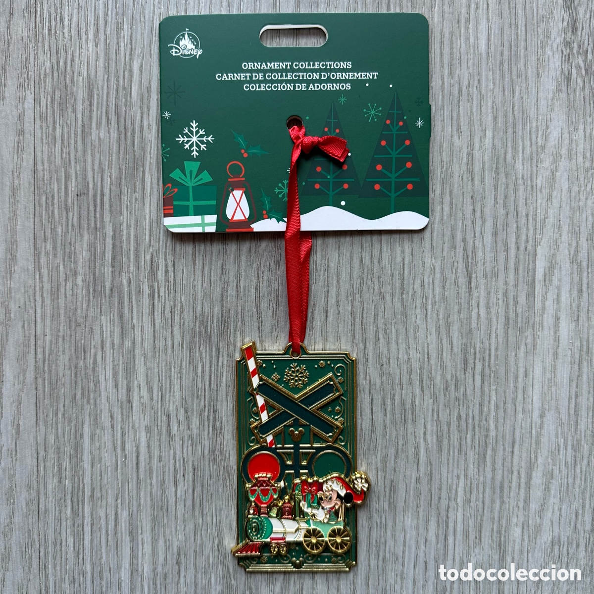 Coleccionismo: Adorno colgante tren Navidad Mickey Mouse, Disney Store.