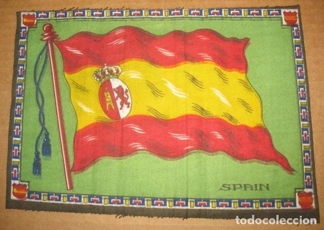Collectionnisme: ANTIGUO TAPETE FIELTRO BANDERA ESPA&Ntilde;A &Eacute;POCA ALFONSINA