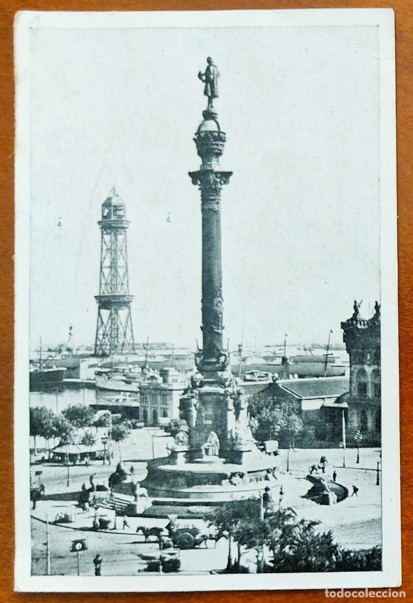 Coleccionismo: BARCELONA SIN FECHAR - TARJETA OBSEQUIO VISITANTES MONUMENTO CRISTOBAL COL&Oacute;N DE BARCELONA