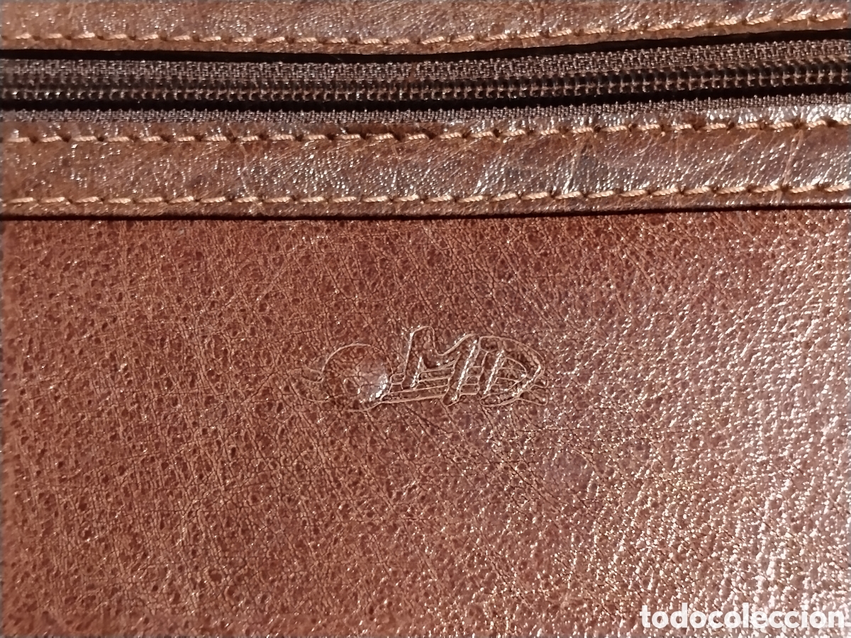 Coleccionismo: Cartera portadocumentos piel MD - Foto 2