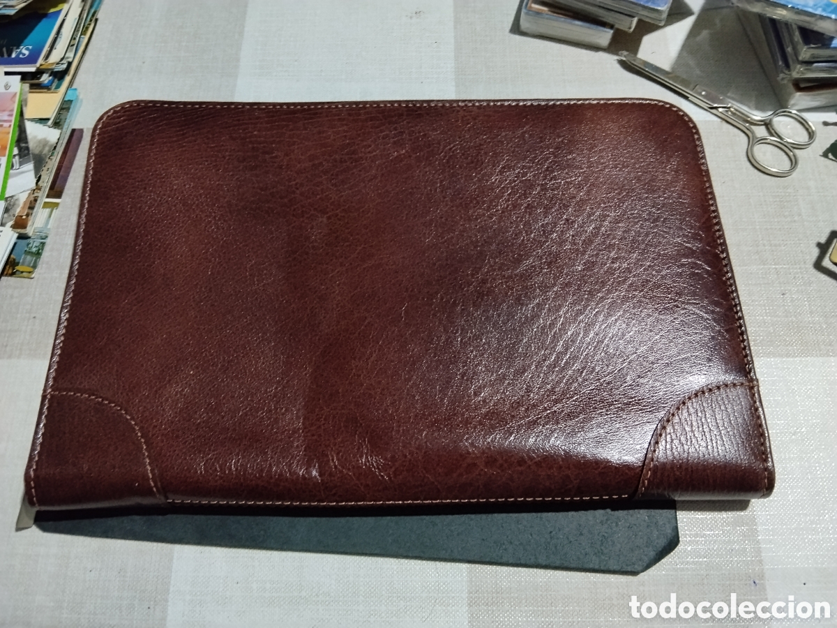 Coleccionismo: Cartera portadocumentos piel MD - Foto 6