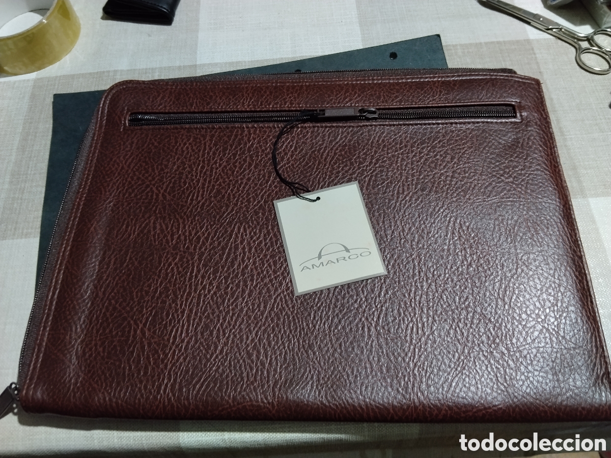 Coleccionismo: Cartera portadocumentos AMARCO sint&eacute;tica - Foto 2